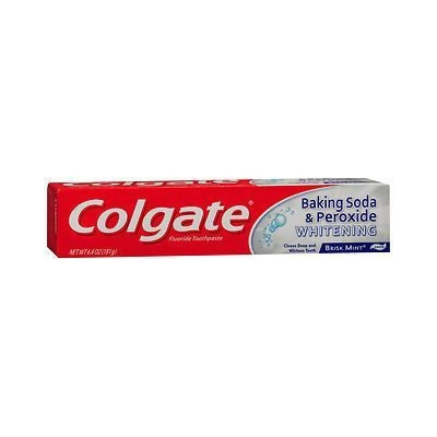 Colgate Baking Soda & Peroxide Whitening Toothpaste Brisk Mint - 6 oz 