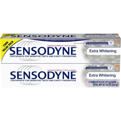 Sensodyne Extra Whitening Toothpaste Twin Pack - 8 oz 