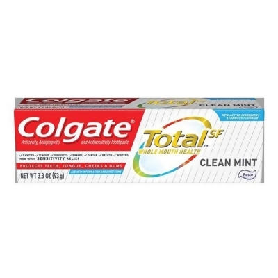 Colgate Total SF Anticavity, Antigingivitis and Antisensitivity Toothpaste Clean Mint - 3.3 oz 