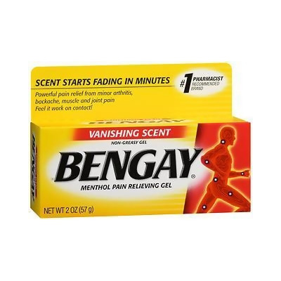Bengay Menthol Pain Relieving Gel, Vanishing Scent - 2 oz 