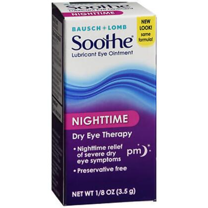 Bausch + Lomb Soothe Lubricant Eye Ointment Night Time - 0.13 oz 