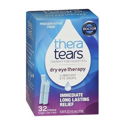 TheraTears Dry Eye Therapy Lubricant Eye Drops - 32, 0.65 oz Single-Use Vials 