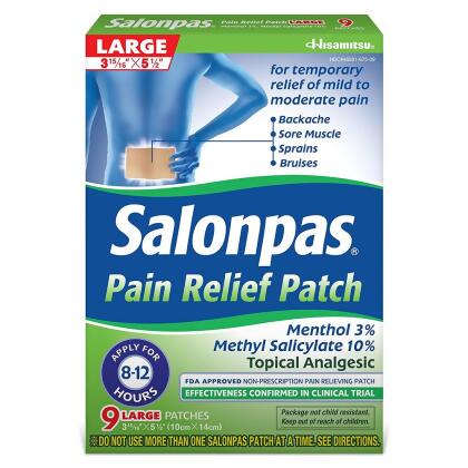 Salonpas Pain Relief Patches Large - 9 ct