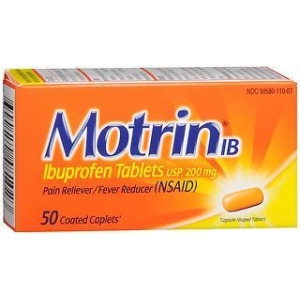Motrin Ibuprofen Caplets - 50 ct