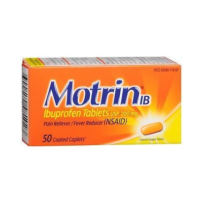 Motrin Ibuprofen Caplets - 50 ct 