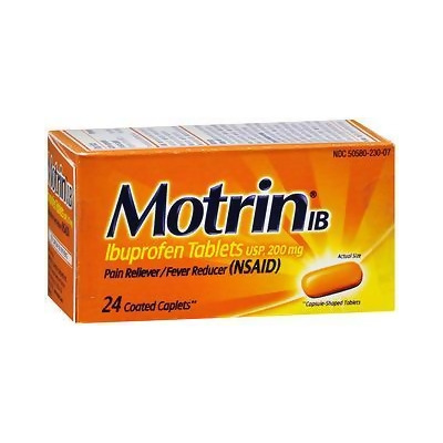 Motrin IB Ibuprofen Coated Caplets - 24 ct 