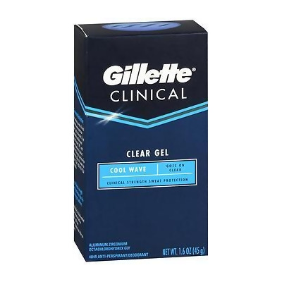 Gillette Clinical Endurance Anti-Perspirant/Deodorant Clear Gel Cool Wave - 1.6 oz 