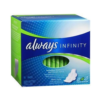 Always Infinity Flexi-Wings Pads Heavy Flow - 16 ct 