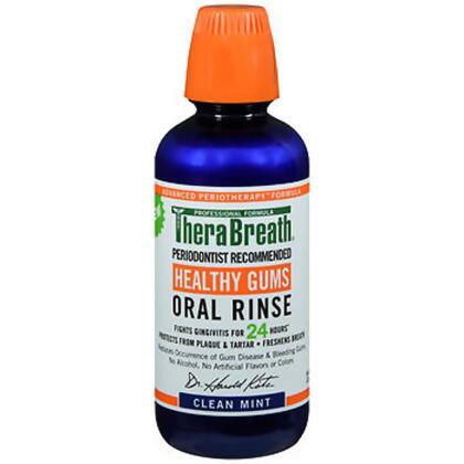 TheraBreath Healthy Gums Oral Rinse Clean Mint - 16 oz 