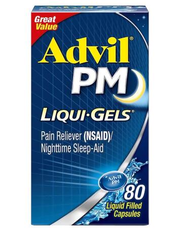 Advil PM Pain Reliever/Nighttime Sleep-Aid Liqui-Gels - 80 ct 