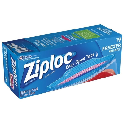 Ziploc Freezer Bags Quart, 19ct 