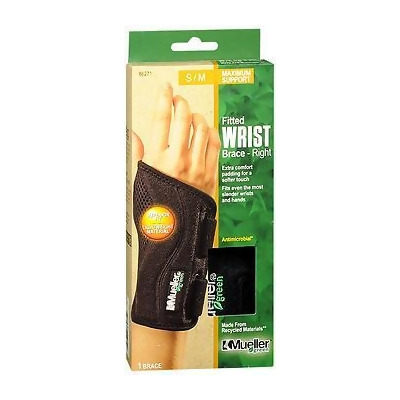 Mueller Green Fitted Wrist Brace SM/MD Right 