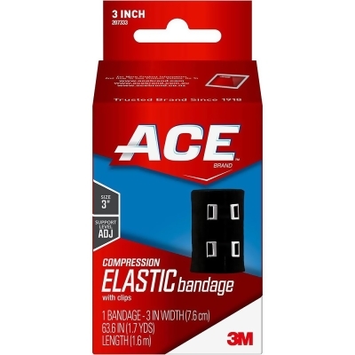 Ace Elastic Bandage, Black, 3 Inch 