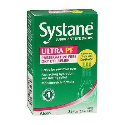 Systane Ultra Lubricant Eye Drops Vials - 25 ct 