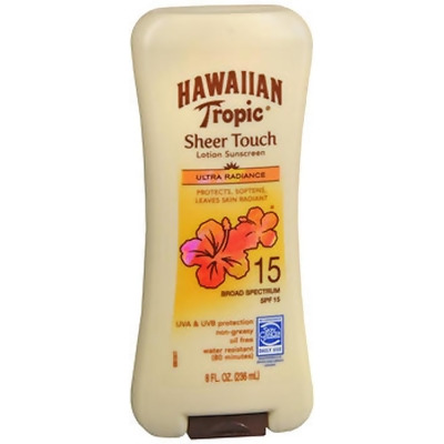 Hawaiian Tropic Sheer Touch Lotion Sunscreen SPF 15 - 8 oz 