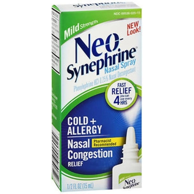 Neo-Synephrine Nasal Spray Mild Strength - 0.5 oz 
