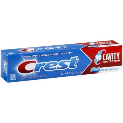 Crest Cavity Protection Toothpaste Gel Cool Mint - 5.7 oz 