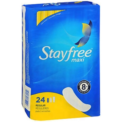 STAYFREE Maxi Pads Regular - 6 packs of 24 
