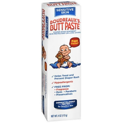 Boudreaux's Butt Paste Diaper Rash Ointment Sensitive Skin - 4 oz 
