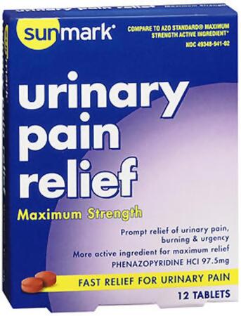 Sunmark Urinary Pain Relief Tablets Maximum Strength - 12 ct 