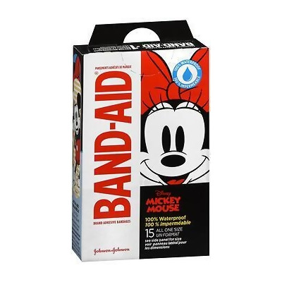 Adhesive Bandages Mickey Mouse All One Size - 15 ct 