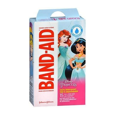 Band-Aid Bandages Disney Princess All One Size - 15 ct 