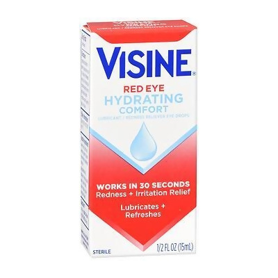 Visine Red Eye Hydrating Comfort Eye Drops - 0.5 oz 