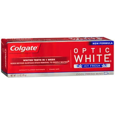Colgate Optic White Toothpaste Icy Fresh Cool Fresh Mint - 3.2 OZ 