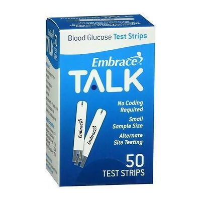 Embrace Talk Blood Glucose Test Strips - 50 ct 