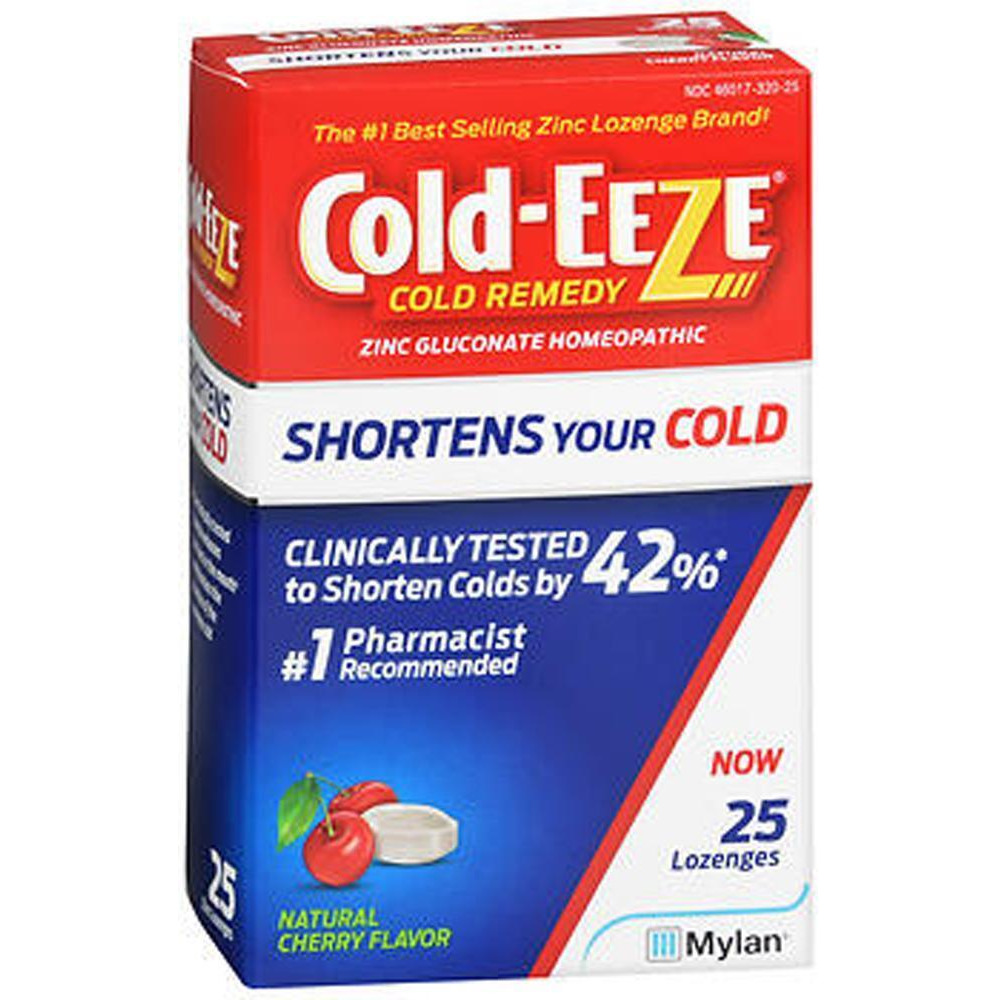 Cold-Eeze Cold Remedy Lozenges Natural Cherry - 25 Ct.