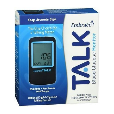 Embrace Talk Blood Glucose Monitor - Each 