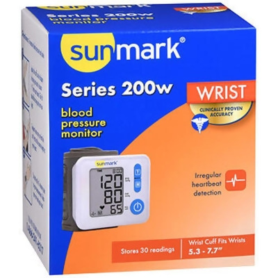 Sunmark Blood Pressure Monitor Series 200w Wrist - Each 