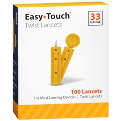 Easy Touch Twist Lancets, 33 Gauge - 100 ct 
