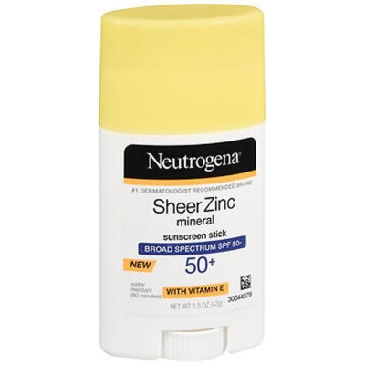 Neutrogena Sheer Zinc Mineral Sunscreen Stick SPF 50+ - 1.5 oz 
