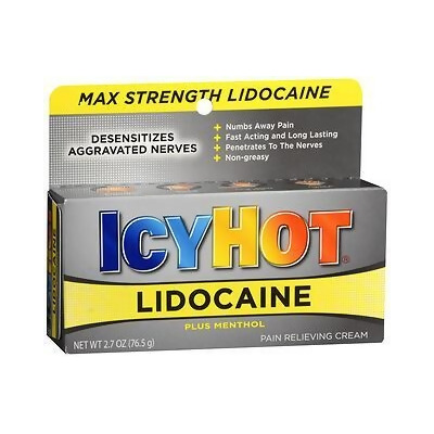 ICY HOT Lidocaine Pain Relieving Cream - 2.7 oz 