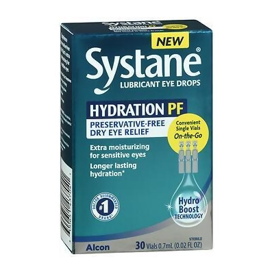 Systane Hydration PF Lubricant Eye Drops Vials - 30 ct 