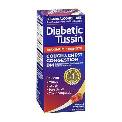 Diabetic Tussin Maximum Strength Cough & Chest Congestion DM Liquid - 4 oz 