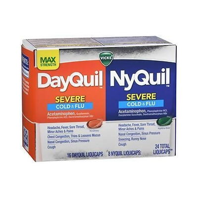 DayQuil/NyQuil Severe Cold & Flu LiquiCaps - 24 Ct. 