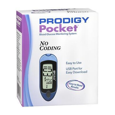 Prodigy Pocket Blood Glucose Monitoring System Blue 
