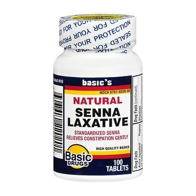 Basic Drugs Senna Laxative Tablets - 100 ct 