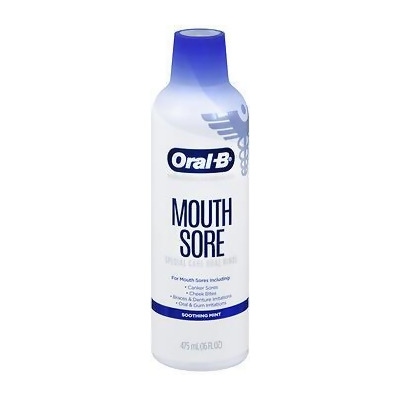 Oral-B Mouth Sore Special Care Oral Rinse Soothing Mint - 16 oz 