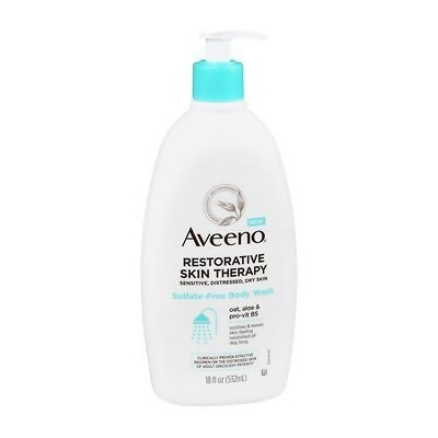 Aveeno Restorative Skin Therapy Sulfate-Free Body Wash - 18 fl oz 