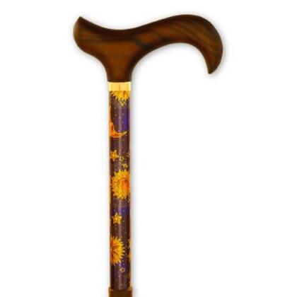 Alex Orthopedic Travel Folding Cane with Slim Line Handle Celestial, 33