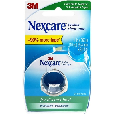 Nexcare Flexible Clear Tape 1 inch - 10 yds 