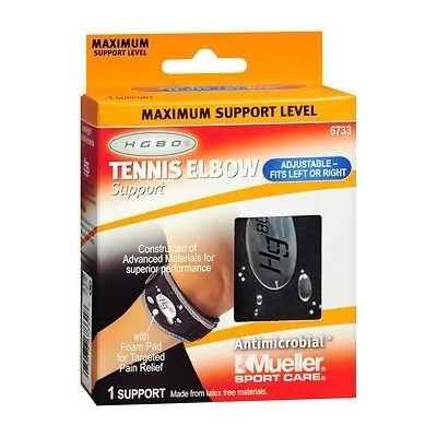 Mueller HG80 Tennis Elbow Support Black One Size 6733 
