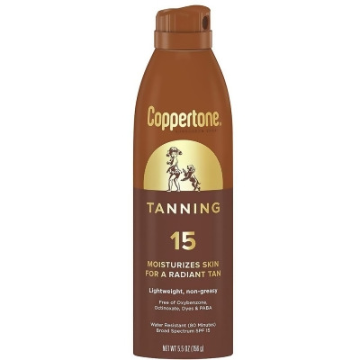 Coppertone Tanning SPF 15 Sunscreen Spray - 5.5 oz 