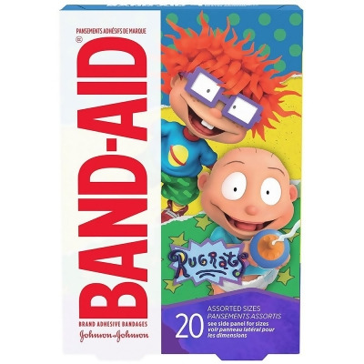 Band-Aid Brand Adhesive Bandages Assorted Sizes Rugrats - 20 ct 