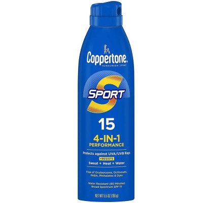 Coppertone Sport Continuous Spray Sunscreen SPF 15 - 5.5 oz 