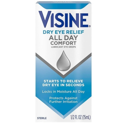 Visine Dry Eye Relief All Day Comfort Lubricant Eye Drops - 0.5 oz 