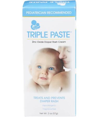 Triple Paste Diaper Rash Cream, Zinc Oxide - 2 oz